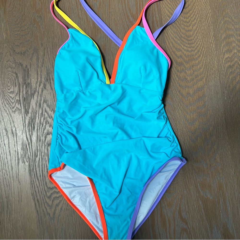 NWT POPVIL Blue One Piece Swimwear